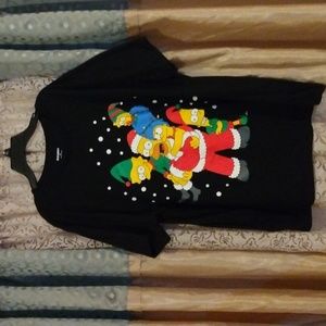 Old Navy XXL Black Christmas Simpsons T-shirt